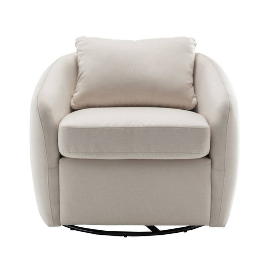 Balvir Upholstered Swivel Barrel Chair Wade Logan Upholstery