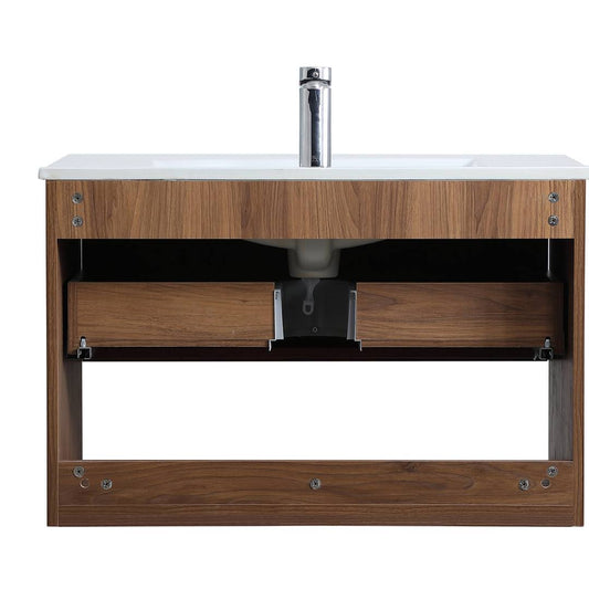 Andover 30 Single Bathroom Vanity Set Base Finish: Walnut Brown