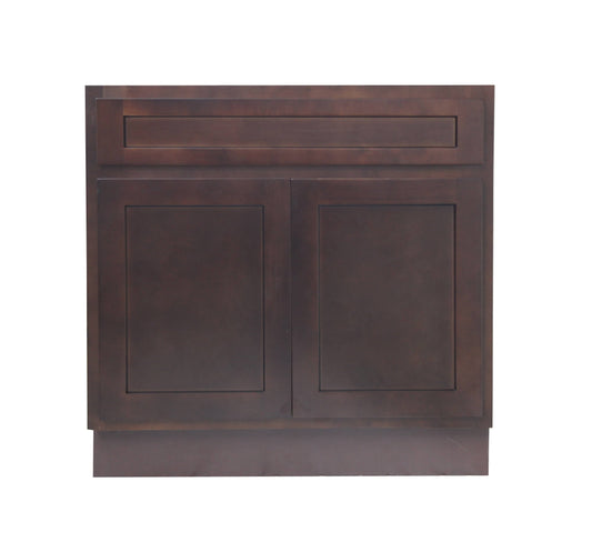 Vanity Art VA4033B 33 inch Vanity Cabinet -Brown