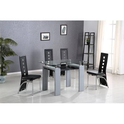 4 Person Counter Height Dining Set Latitude Run Chair