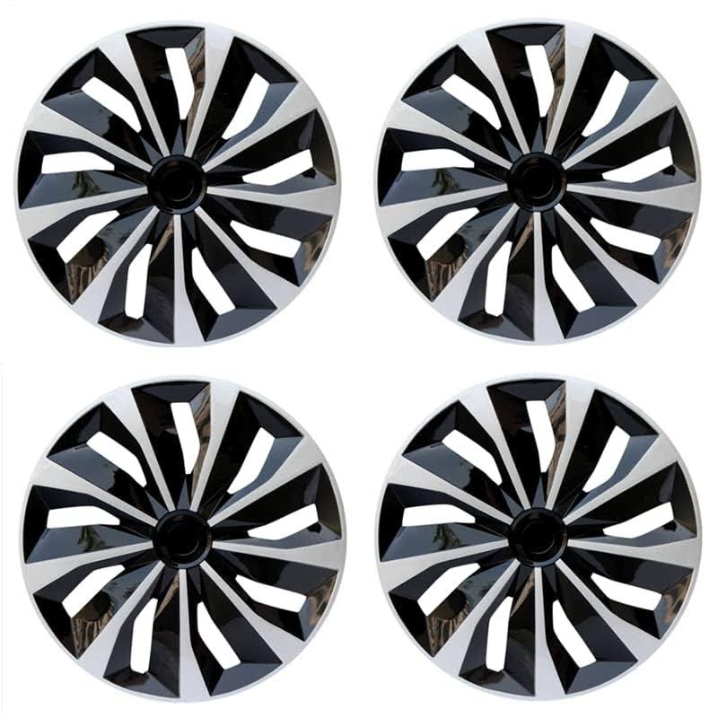 Aiqiying Hubcap Wheel Cover Replacement R15 Hub Caps Universal Wheel Rim Cover ABS Material Exterior Accessories for Car Trunk SUV -Set of 4 (15-inch,