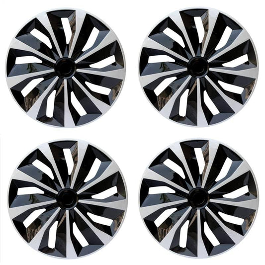 Aiqiying Hubcap Wheel Cover Replacement R15 Hub Caps Universal Wheel Rim Cover ABS Material Exterior Accessories for Car Trunk SUV -Set of 4 (15-inch,