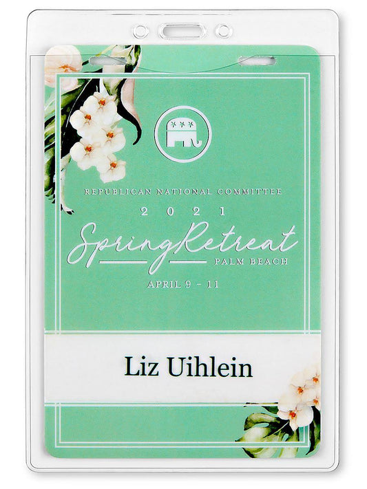 Uline Name Badge Holders 4 x 6 Tall Pre-Punched