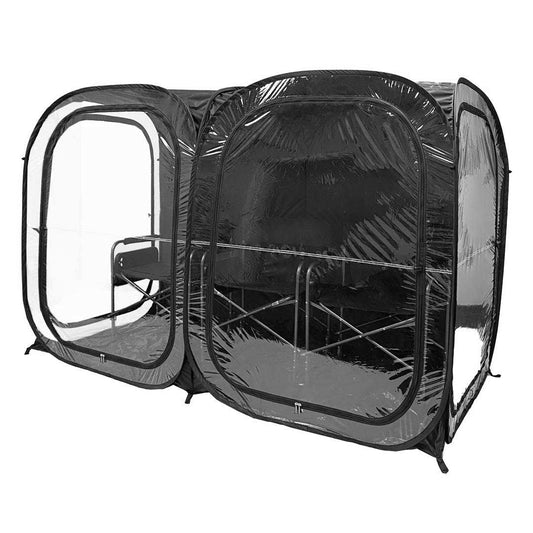 Weather Pod 92x46 2-4 Person Pop Up Pod - Black / 2XXL