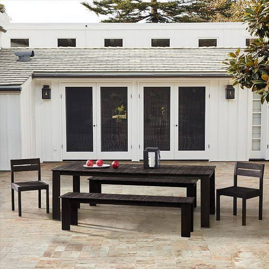 West Elm Playa Outdoor 67.5 in 90 in Rectangle Expandable Dining Table