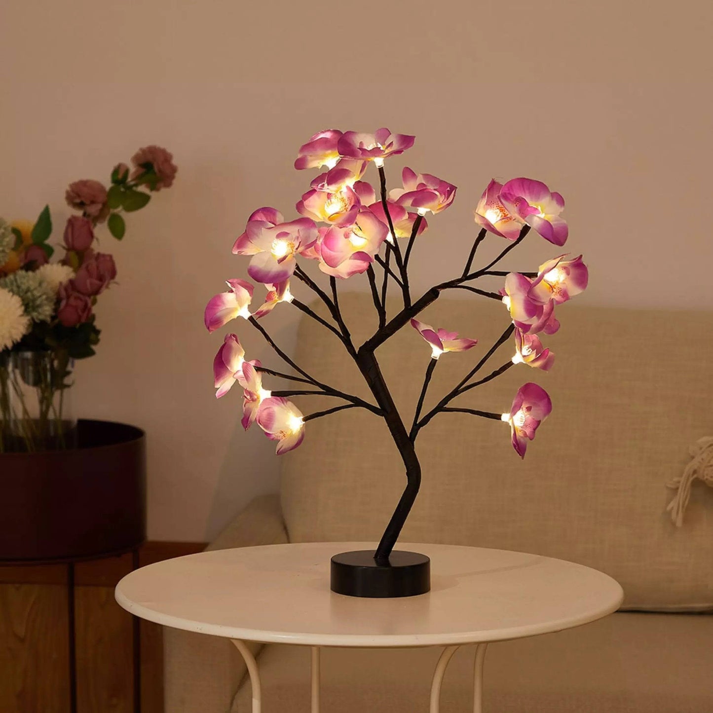 The Everlasting Orchid Lamp | Sparkly Trees | Home décor lighting, Romantic mother gift | Sparkly rose | Twinkling tree lamp, Orchid Black