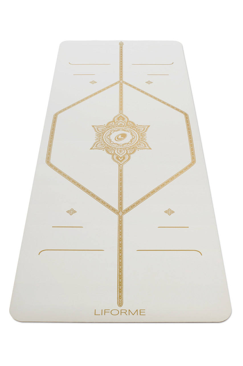 Travel Mat - White/Gold