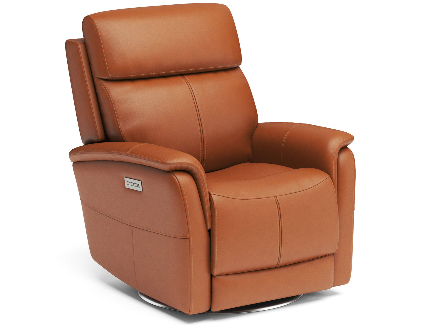 View Swivel Power Recliner With Power Headrest And Lumbar (050 50)