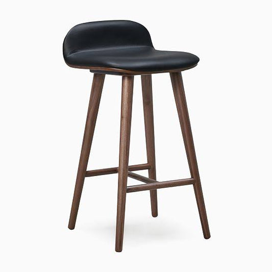 West Elm Boulder Counter Stool Leather