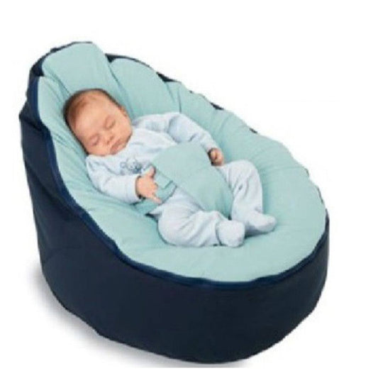 Baby Bean Bag without Filling - 1LoveBaby, Dark Blue/Blue