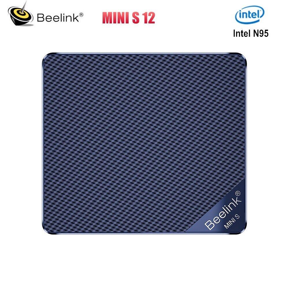 Beelink Mini PC, Intel 12th Gen Alder Lake- N95(up to 3.4GHz), 8GB DDR4 Ram 256GB PCIe 1x Ssd, Mini S12 Desktop, USB3.2/WiFi 5/BT4.2 for Home/Office