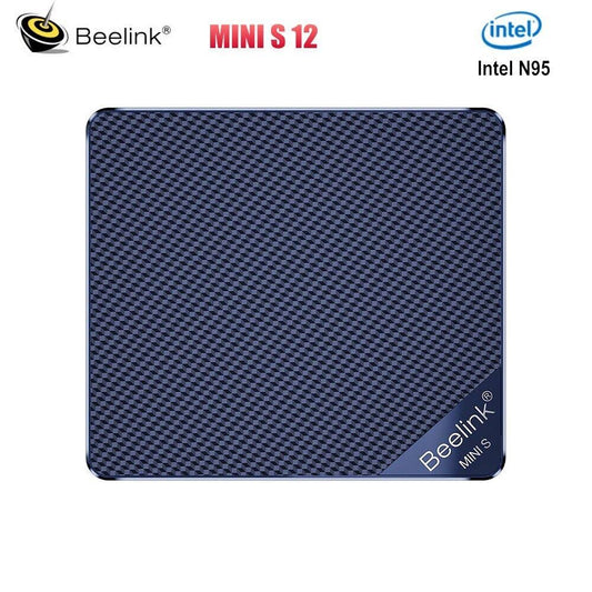 Beelink Mini PC, Intel 12th Gen Alder Lake- N95(up to 3.4GHz), 8GB DDR4 Ram 256GB PCIe 1x Ssd, Mini S12 Desktop, USB3.2/WiFi 5/BT4.2 for Home/Office