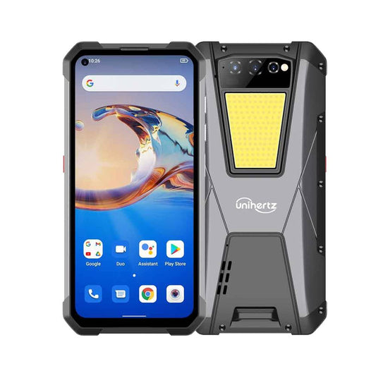 Unihertz Tank, Largest Battery 4G Rugged Smartphone 108MP Camera Fingerprint 66W Fast Charging 2380 Hours Standby 150 Hours Calling Time (Support