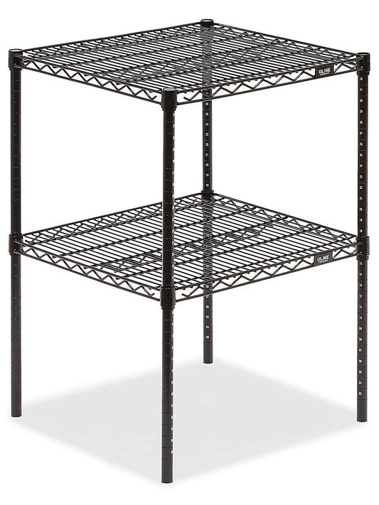 Uline Two-Shelf Wire Shelving Unit 24 x 24 x 34