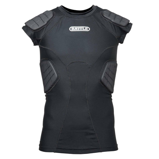 Battle Sports Science Adult 4Pad Integrated Compression Top - Black