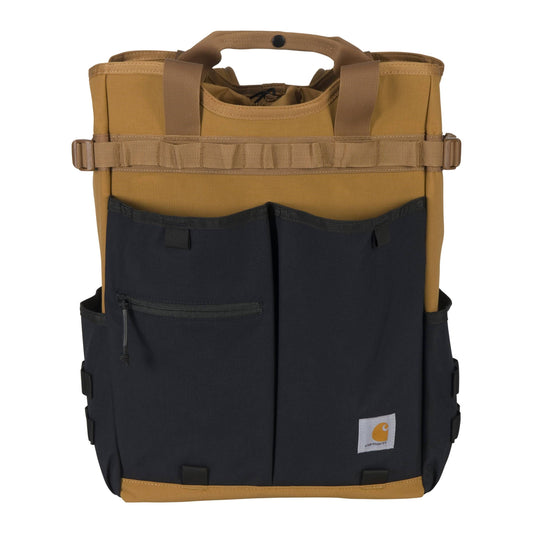 Carhartt 28L Nylon Cinch-Top Convertible Tote in Brown