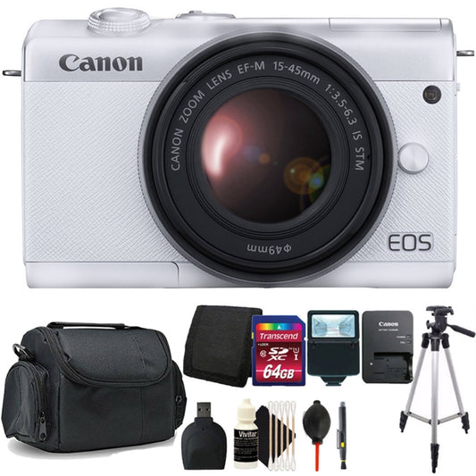 Canon Eos M200 Mirrorless Digital Camera with EF-M 15-45mm f/3.5-6.3 Is STM Lens