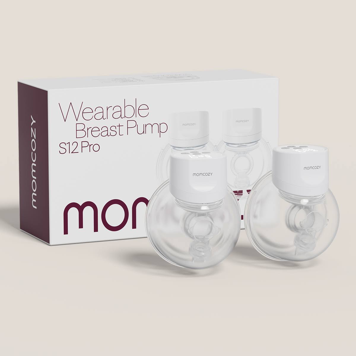 2023 New In Momcozy S12 Pro Wearable Breast Pump (Double) - LED Display, Easier to Read