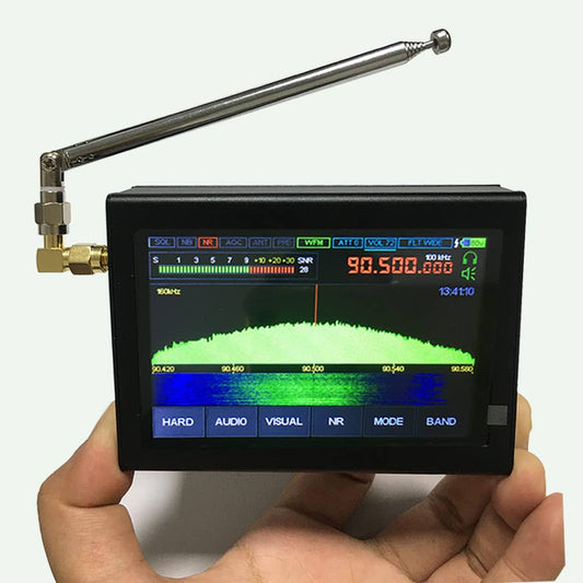 Upgraded V4 1.10d Malachite SDR Receiver 50khz-2000mhz 2GHz Registered DSP Ham Malahit Nice Sound with 3.5 Touching Screen Aluminum Alloy