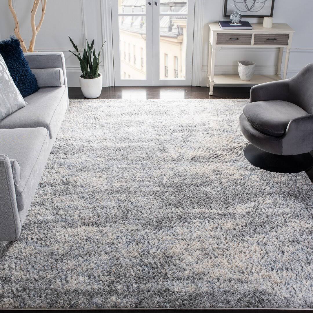 Wrought Studio Rabia Gray/Cream Area Rug, Size: Rectangle 4 x 6