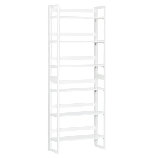 The Container Store Solid Wood Stackable Folding White