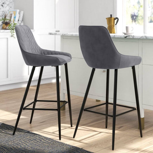 2-piece Alpharetta 29.1 Bar Stool Mercury Row Upholstery