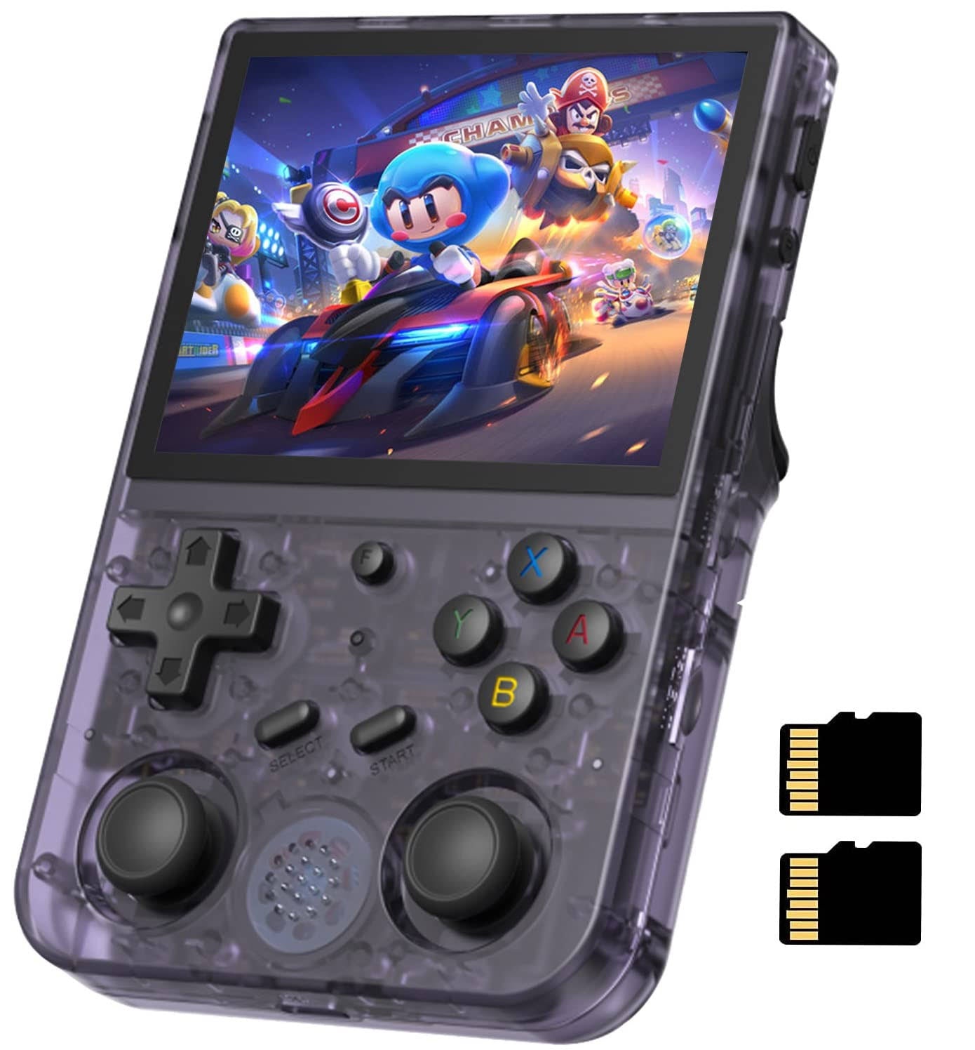 ANBERNIC RG353V Handheld Game Console Support Dual OS Android 11+ Linux, 5G WiFi 4.2 Bluetooth RK3566 64BIT 64G TF Card 4450 Classic Games 3.5 Inch