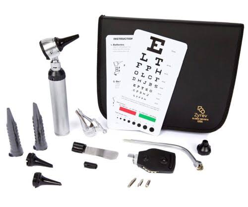 Zyrev Otoscope Oph Diagnostic Set 36 Piece Medical and Nursing Student Otoscope/Opthalmoscope Diagnostic Kit