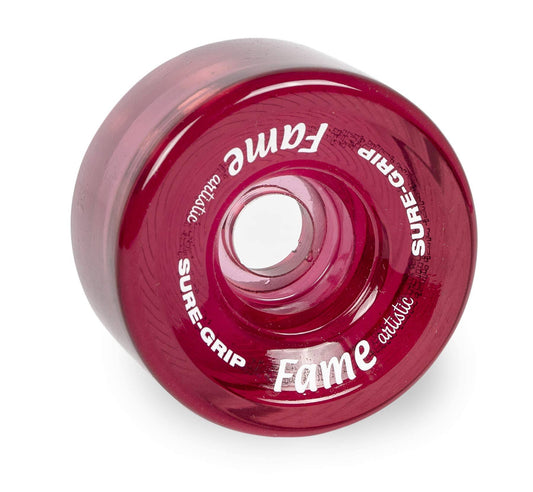 Sure-Grip Fame Artistic Indoor Wheels (Set of 8, Clear Purple)