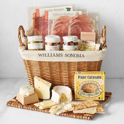 Williams Sonoma Deluxe Cheese & Charcuterie Hamper