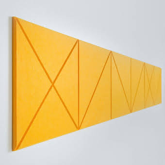 Yellow Line Vision Board Acoustic Pinnable Wall Tiles