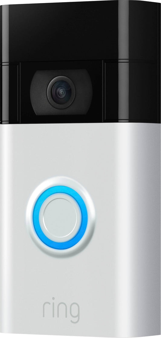 Video Doorbell - Satin Nickel with Indoor Cam 2nd Gen Black