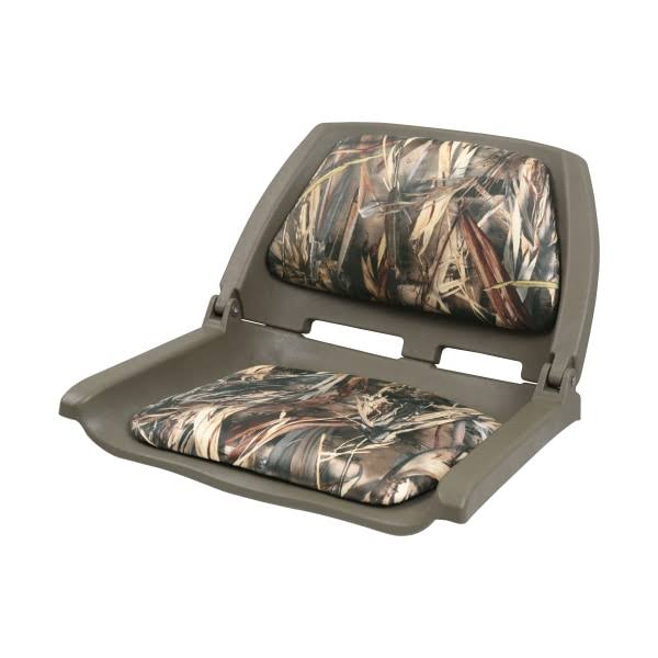 Bass Pro Shops Padded Folding Molded Boat Seat - Camo