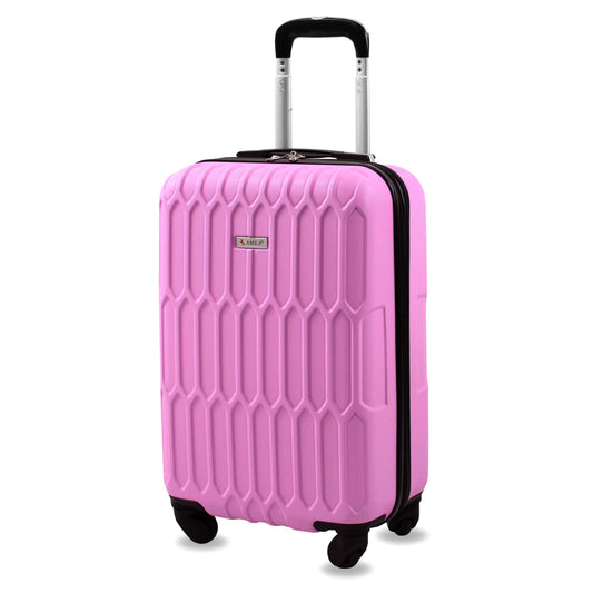 Amka Honeycomb 22 in. Carry-On Expandable Spinner Suitcase - Lilac