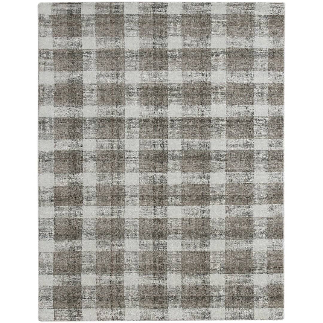 Ashleigh Plaid Handmade Tufted Wool Area Rug Gracie Oaks Rug