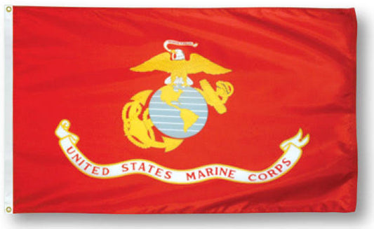 3 x 5 U.S. Made High Wind Marine Corps Flag by American Flags Express