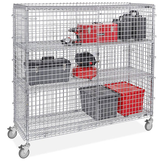 Uline Security Cart 72 x 24 x 69