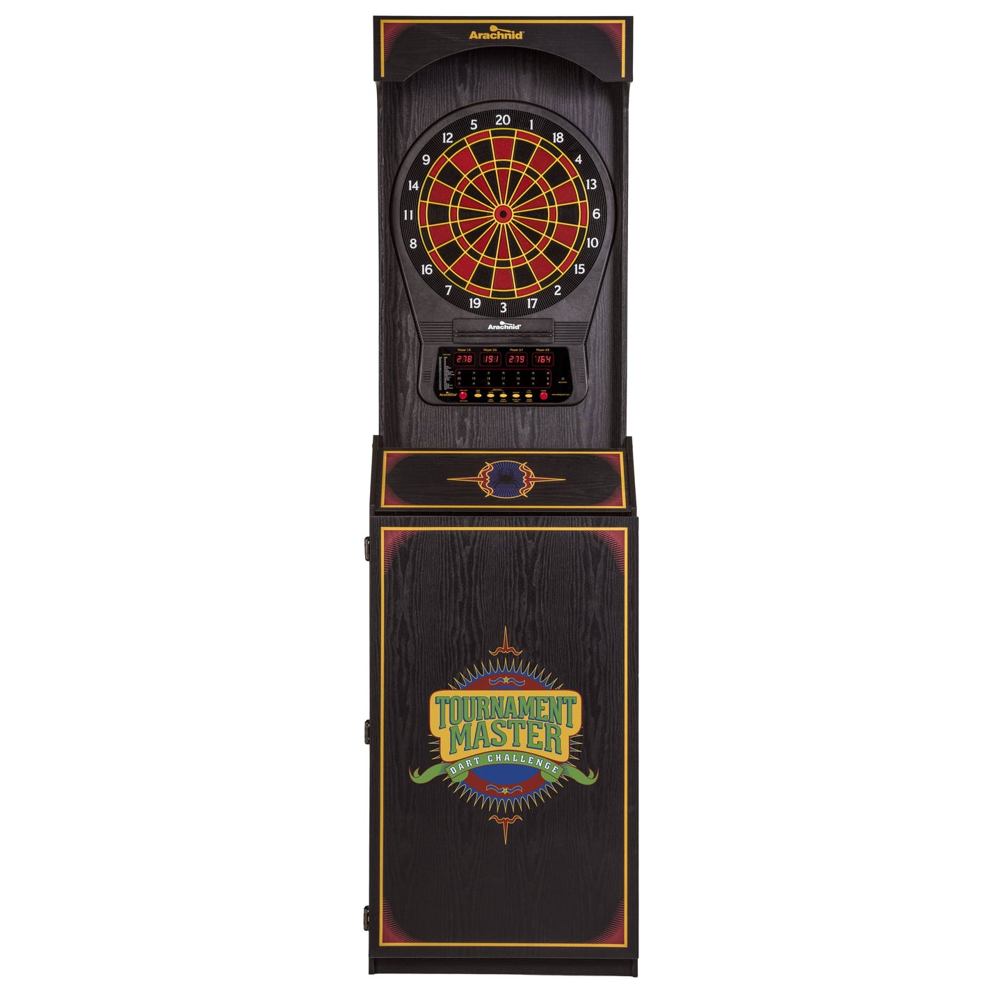 Arachnid Cricket Pro 650 Standing Electronic Dartboard with 24 Games, 132 Variations, and 6 Soft-Tip Darts Included