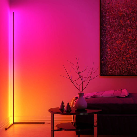 55 Modern Color Changing Corner Lamp With Remote Orren Ellis