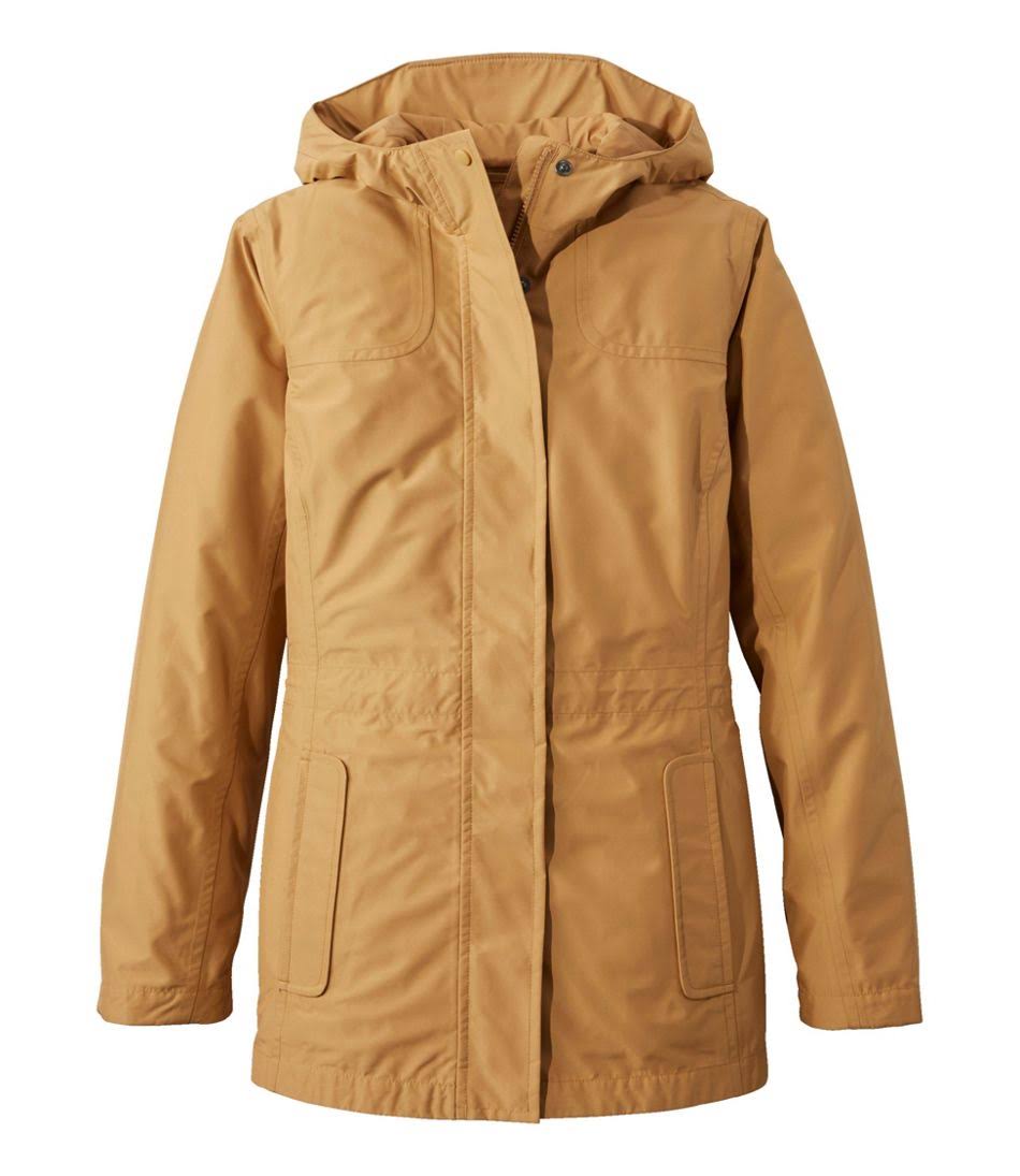 Womens L.L.Bean H2off Raincoat PrimaLoft-Lined