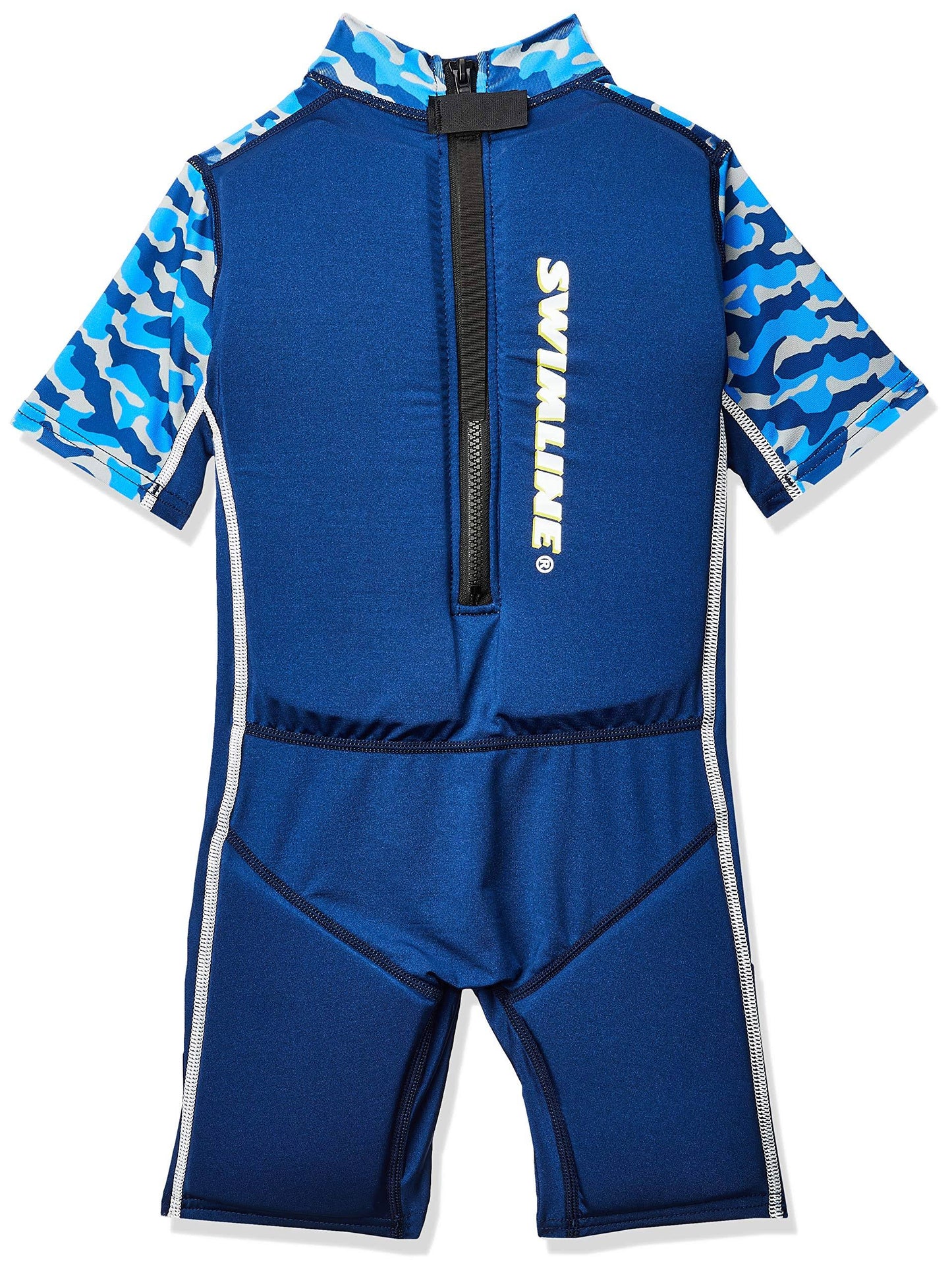 Swimline 9894B Blue Lycra Boys Floating Swim Trainer Wet Suit Life Vest Large