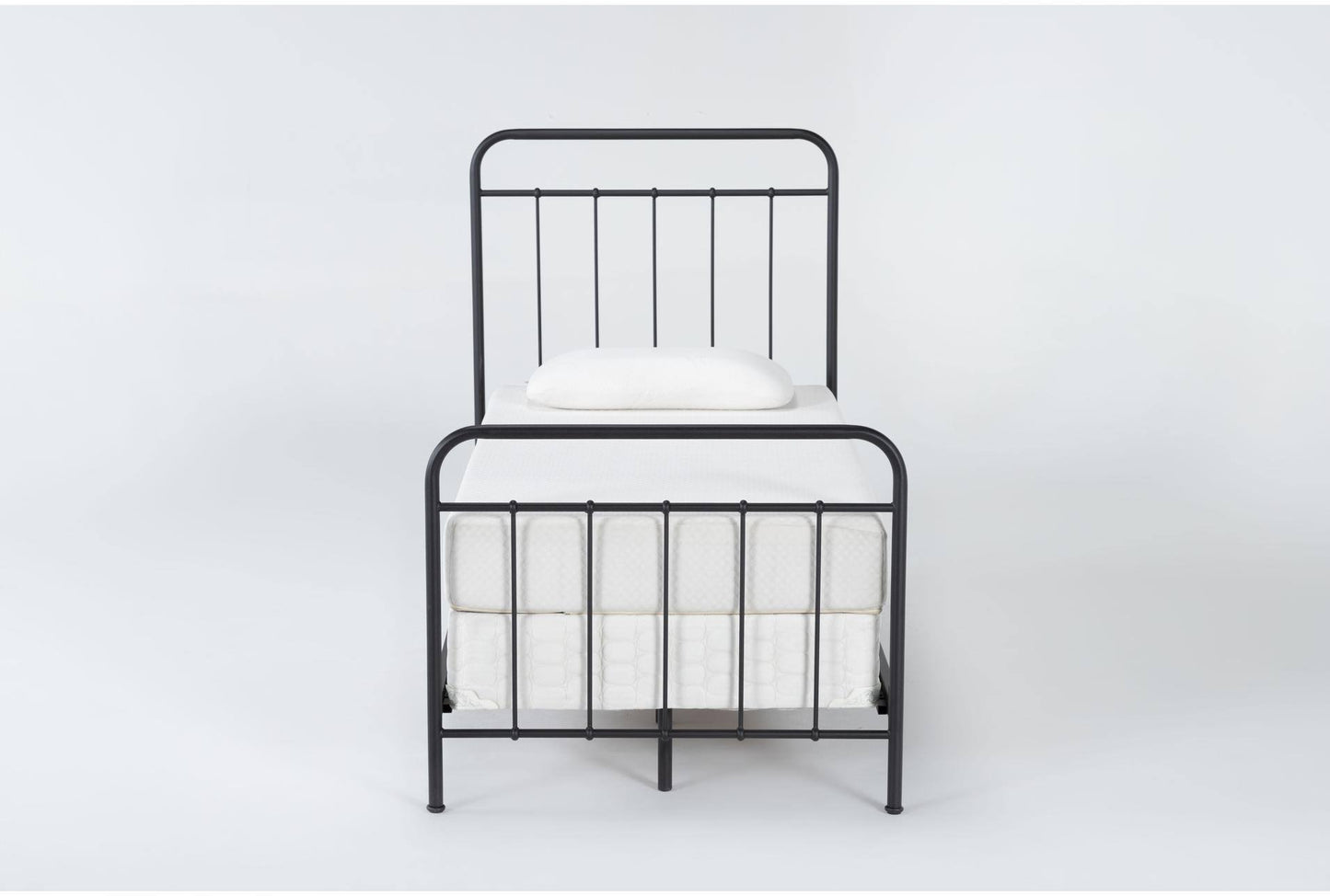 Bed Sets Kyrie Black Metal Panel 76D 55H at Living Spaces