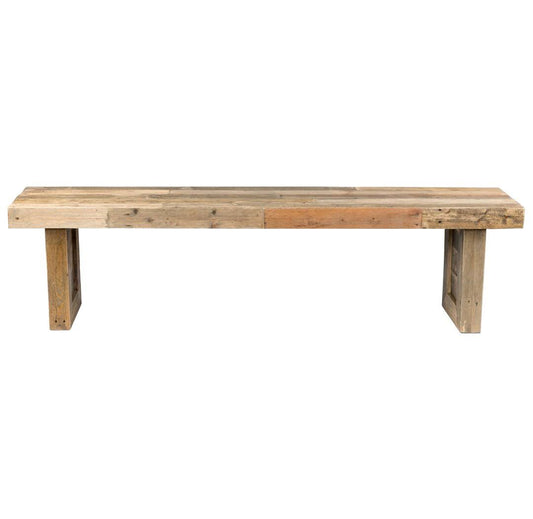 Alfa Wood Bench Birch Lane Color Natural