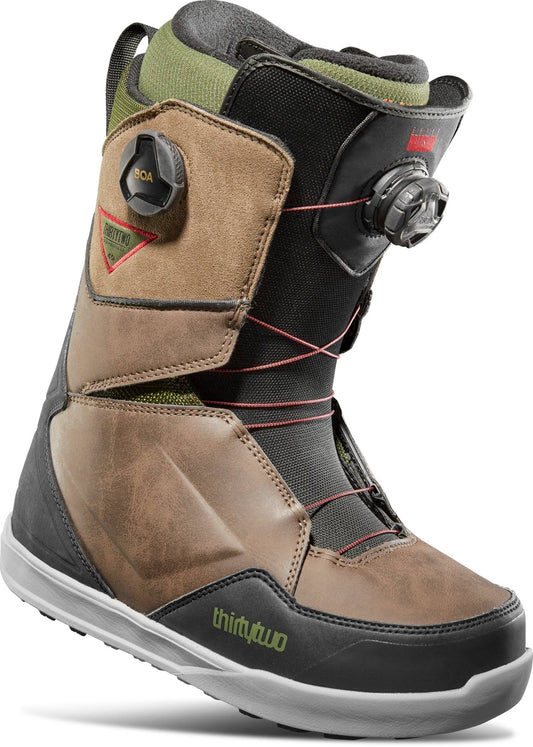 ThirtyTwo Lashed Bradshaw Double Boa Snowboard Boots, Grey/Tan / 11