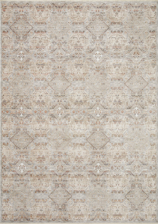 Amber Lewis x Loloi Rug Zuma ZUM-05, Silver/Multi 53 x 79