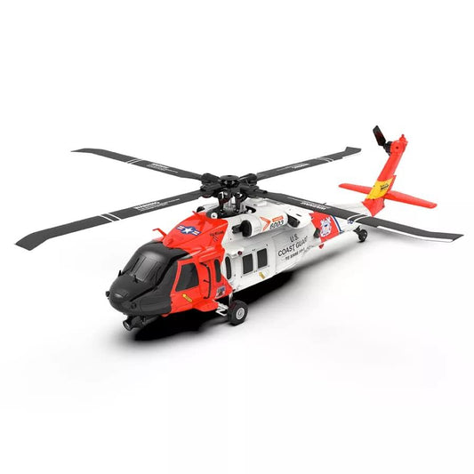 Yu Xiang 6CH 3D Coast Guard UH-60 Scale RC Helicopter w/ GPS Intelligent Control System - RTF, Size: Large, Orange