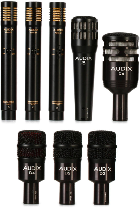 Audix DP7 Plus Bundle 8-Piece Drum Microphone Package - Sweetwater Exclusive