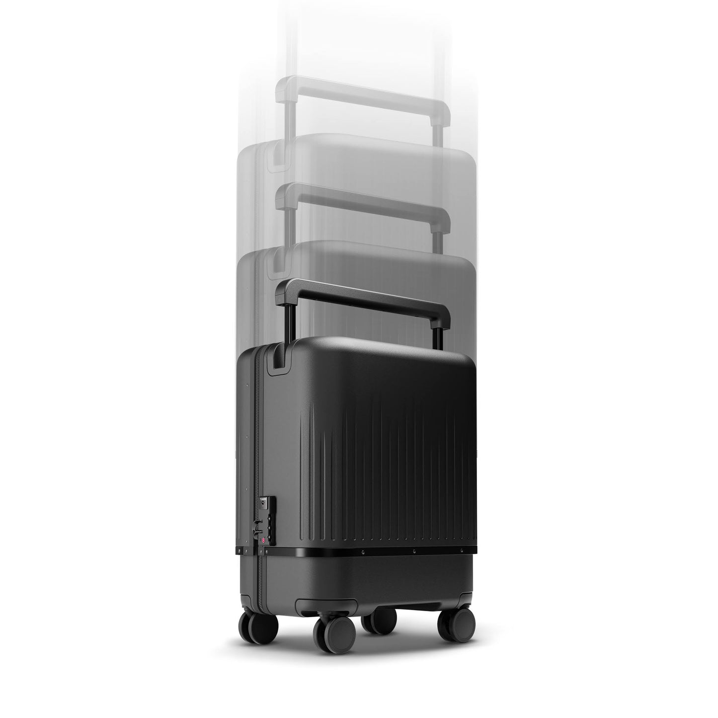 VELOs 3-in-1 Expandable Suitcase. Features Spinner Wheels, a Tough PC Hardshell, and TSA Lock. Adaptable sizes 16, 22, 26 (Black)