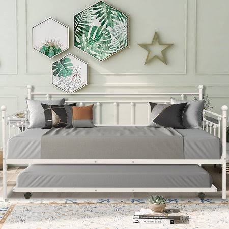 Twin Daybed with Trundle Segmart Twin Trundle Bed Frame with Metal