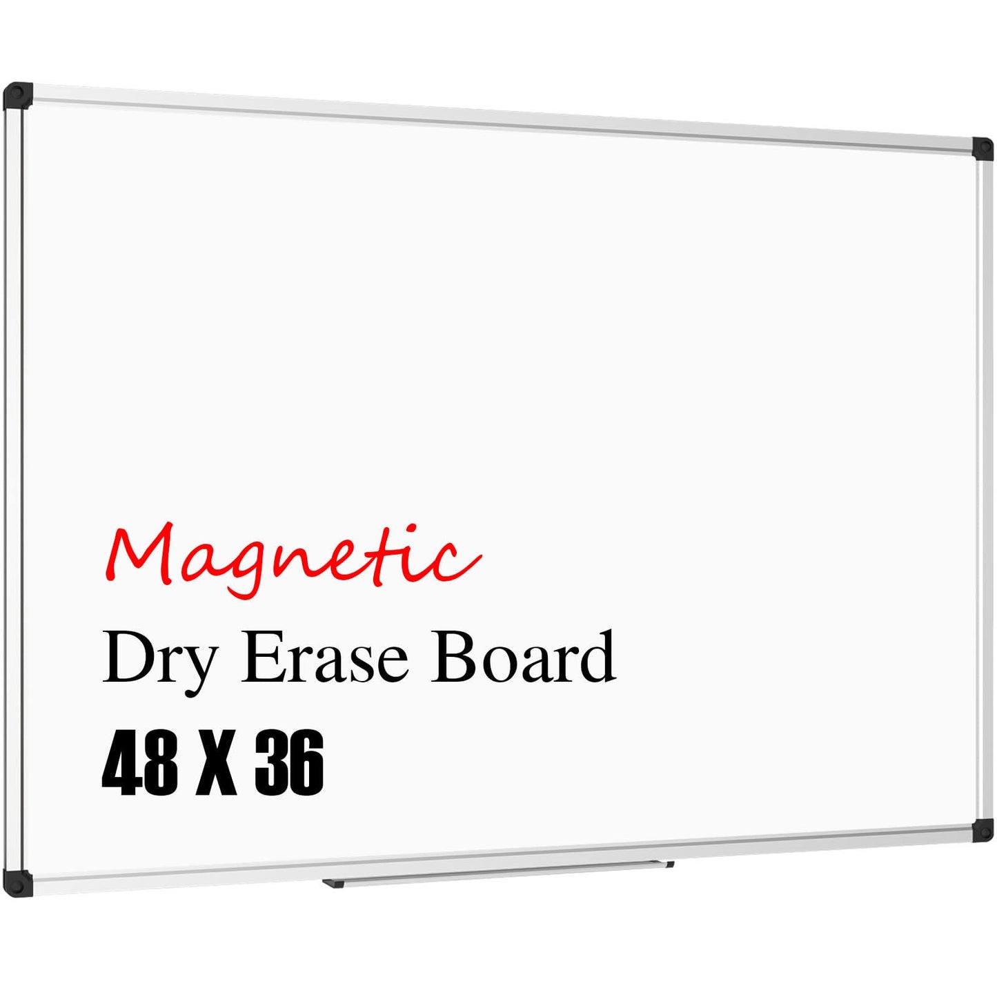 XBoard Magnetic 48x36 Dry Erase Aluminum Framed Whiteboard with Detachable Marker Tray